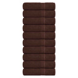 Vidaxx Badetücher 10 Stück 100x150 cm 360 g m² 100 % Baumwolle braun