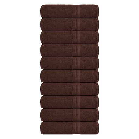 Vidaxx Badetücher 10 Stück 100x150 cm 360 g m² 100 % Baumwolle braun