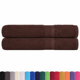 Vidaxx Saunatücher 2 Stk. 80x200 cm 360 g m² 100 % Baumwolle braun