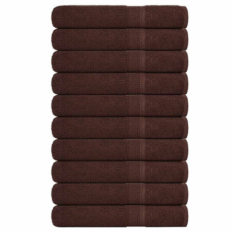 Vidaxx Saunatücher 10 Stück 80x200 cm 360 g m² 100 % Baumwolle braun