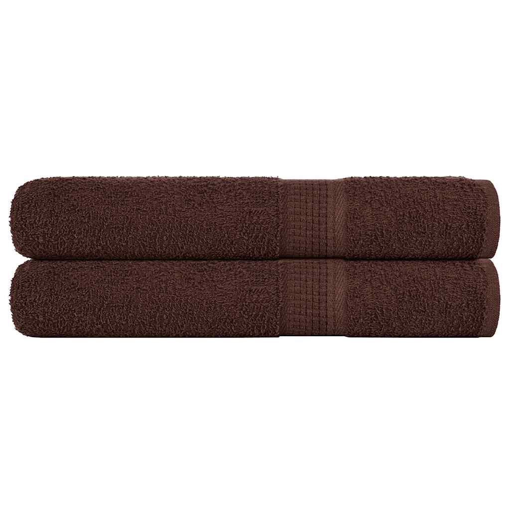 Vidaxx Handtücher 2 Stück 100x200 cm 360 g m² 100 % Baumwolle braun