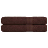 Vidaxx Handtücher 2 Stück 100x200 cm 360 g m² 100 % Baumwolle braun