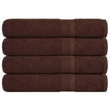 Vidaxx Handtücher 4 Stück 100x200 cm 360 g m² 100 % Baumwolle braun