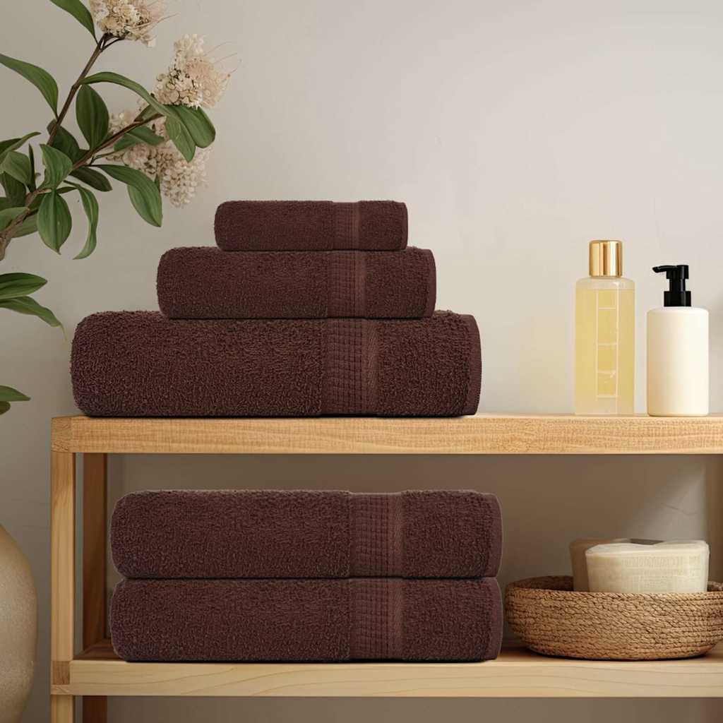 Vidaxx Handtücher 4 Stück 100x200 cm 360 g m² 100 % Baumwolle braun