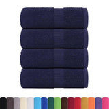 Vidaxx Waschlappen 4 Stück Frosch Marineblau 30x30 cm 100 % Baumwolle