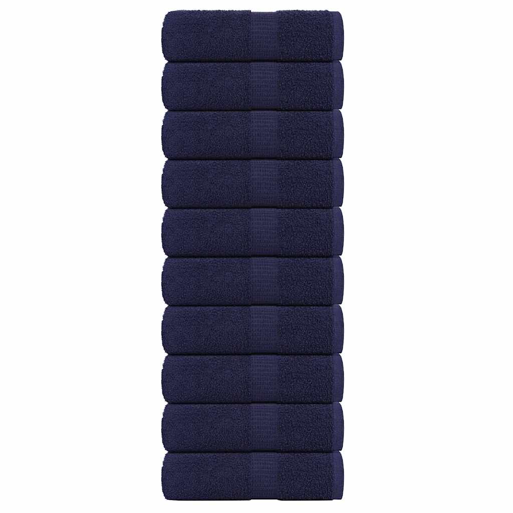 Vidaxx Waschlappen 10 Stück Frosch Marineblau 30x30 cm 100 % Baumwolle