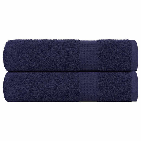 Vidaxx Handtücher 2 Stück 50x100 cm 360 g m² 100 % Baumwolle Marineblau