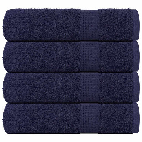Vidaxx Handtücher 4 Stück 50x100 cm 360 g m² 100 % Baumwolle Marineblau