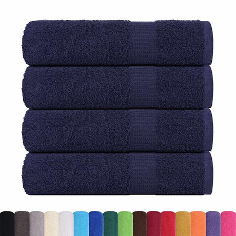 Vidaxx Handtücher Frogn 4 Stück 50x100 cm 360 g m² Marineblau