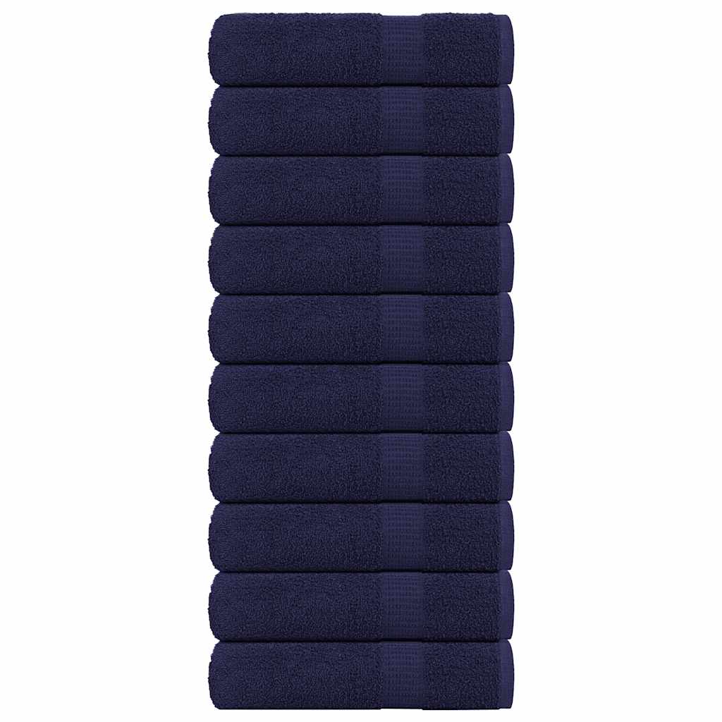 Vidaxx Handtücher 10 Stück 50x100 cm 360 g m² 100 % Baumwolle Marineblau