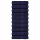 Vidaxx Handtücher 10 Stück 50x100 cm 360 g m² 100 % Baumwolle Marineblau