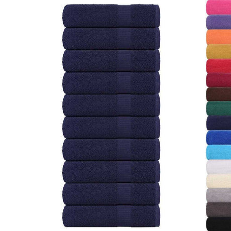 Vidaxx Handtücher Frogn 10 Stück 50x100 cm 360 g m² Marineblau