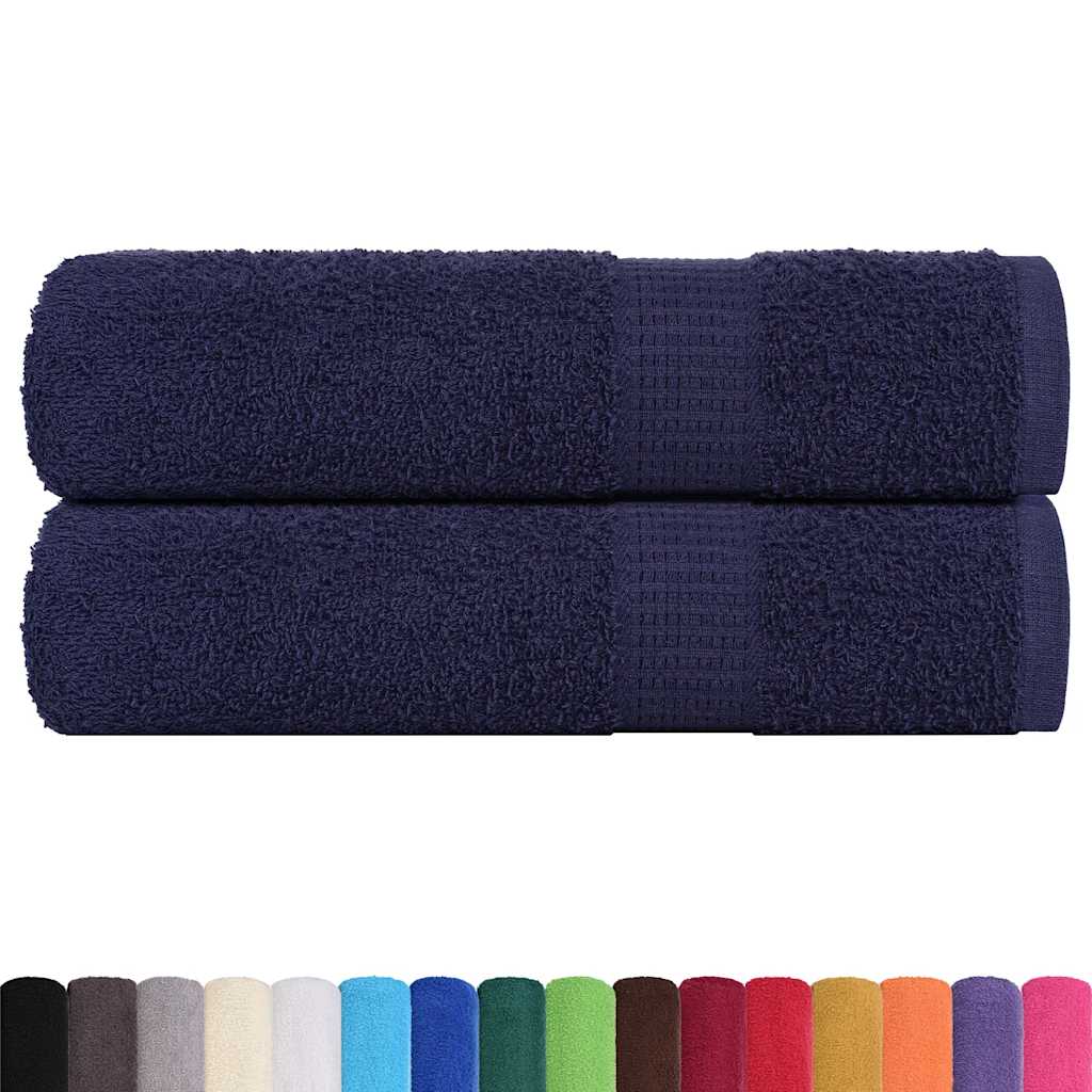 Vidaxx Duschtücher 2 Stück 70x140cm 360 g m² 100 % Baumwolle Marineblau