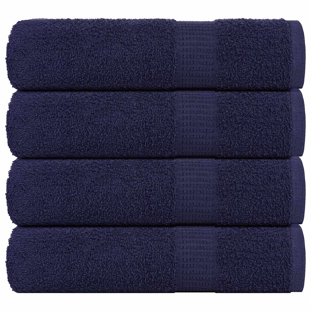 Vidaxx Duschtücher 4 Stück 70x140cm 360 g m² 100 % Baumwolle Marineblau