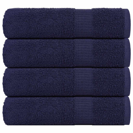 Vidaxx Duschtücher 4 Stück 70x140cm 360 g m² 100 % Baumwolle Marineblau