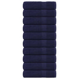 Vidaxx Duschtücher 10 Stück 70x140cm 360g m² 100% Baumwolle Marineblau