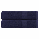 Vidaxx Badetücher 2 Stück 100x150 cm 360 g m² 100 % Baumwolle Marineblau