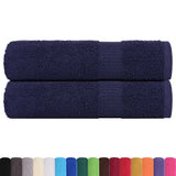 Vidaxx Badetücher 2 Stück 100x150 cm 360 g m² 100 % Baumwolle Marineblau