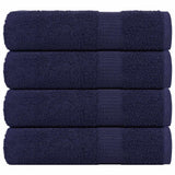 Vidaxx Badetücher 4 Stück 100x150 cm 360 g m² 100 % Baumwolle Marineblau
