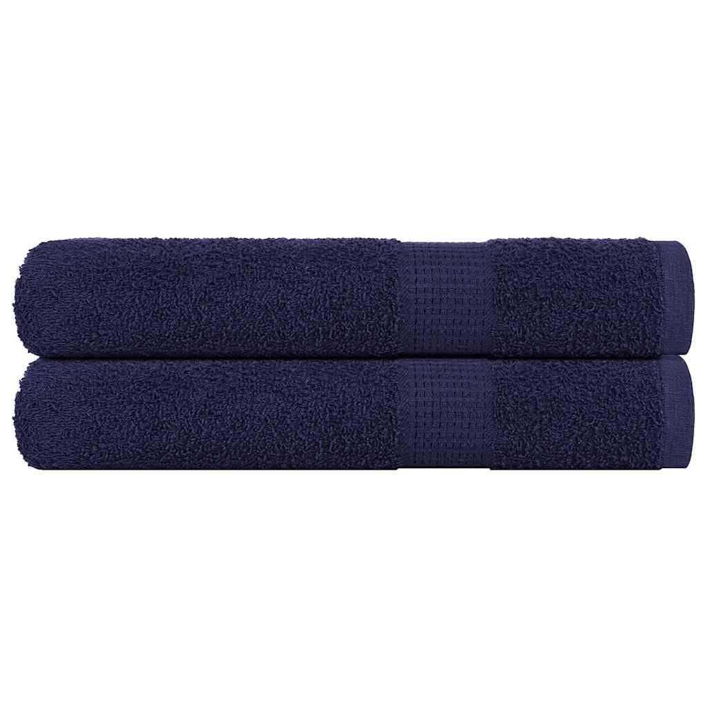 Vidaxx Saunatücher 2 Stück 80x200 cm 360 g m² 100 % Baumwolle Marineblau