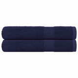 Vidaxx Saunatücher 2 Stück 80x200 cm 360 g m² 100 % Baumwolle Marineblau