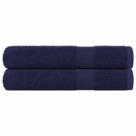 Vidaxx Saunatücher 2 Stück 80x200 cm 360 g m² 100 % Baumwolle Marineblau