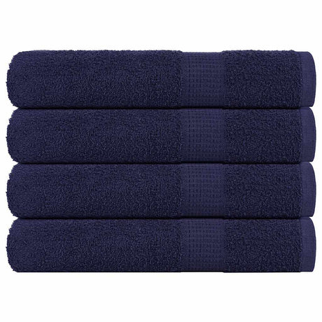 Vidaxx Saunatücher 4 Stück 80x200 cm 360 g m² 100 % Baumwolle Marineblau