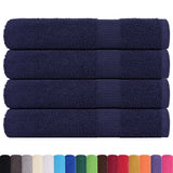 Vidaxx Saunatücher 4 Stück 80x200 cm 360 g m² 100 % Baumwolle Marineblau