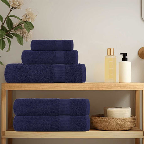 Vidaxx Saunatücher 4 Stück 80x200 cm 360 g m² 100 % Baumwolle Marineblau