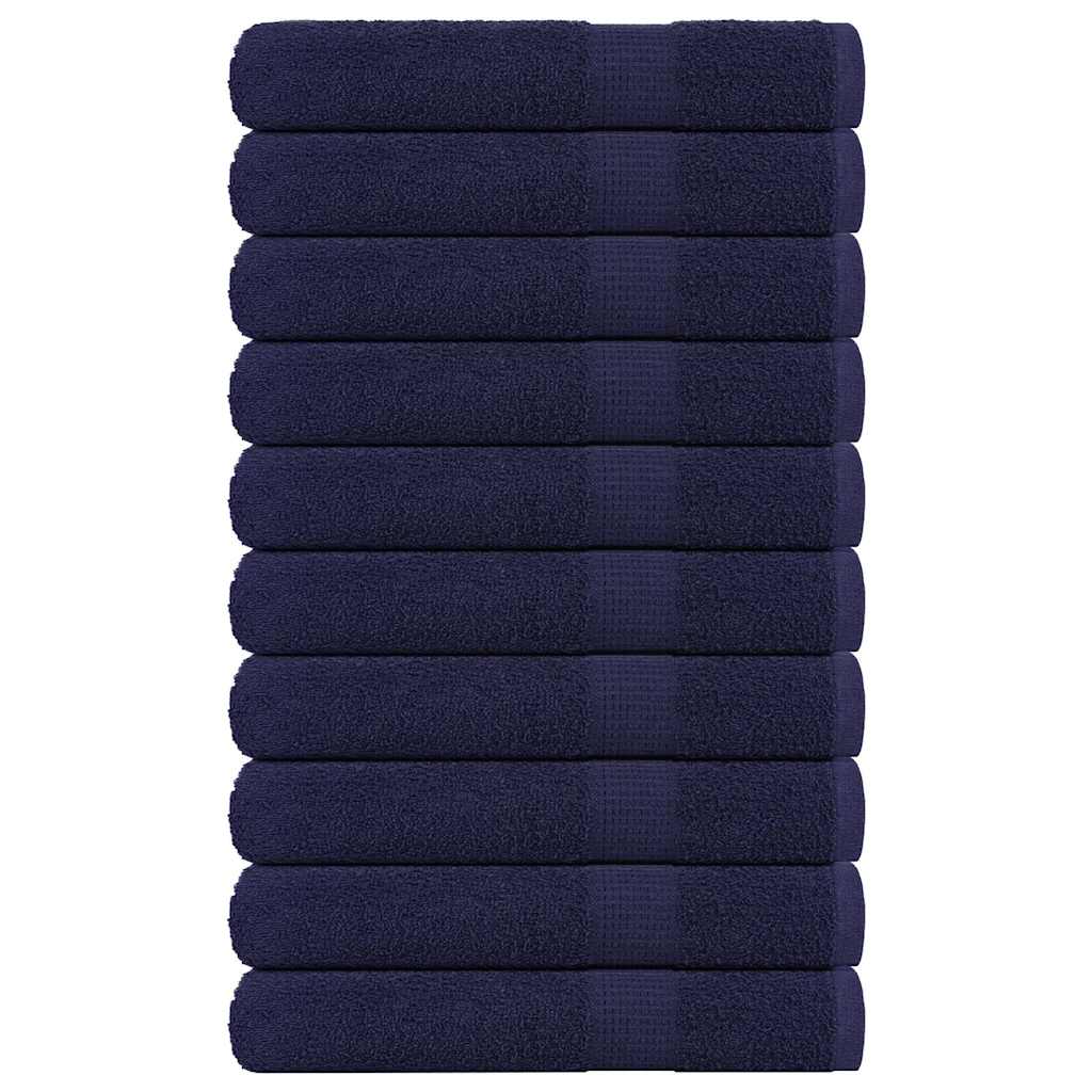 Vidaxx Saunatücher 10 Stück 80x200cm 360 g m² 100 % Baumwolle Marineblau