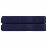 Vidaxx Handtücher 2 Stück 100x200 cm 360 g m² 100 % Baumwolle Marineblau