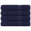 Vidaxx Handtücher 4 Stück 100x200 cm 360 g m² 100 % Baumwolle Marineblau