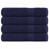 Vidaxx Handtücher 4 Stück 100x200 cm 360 g m² 100 % Baumwolle Marineblau