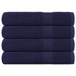 Vidaxx Handtücher 4 Stück 100x200 cm 360 g m² 100 % Baumwolle Marineblau