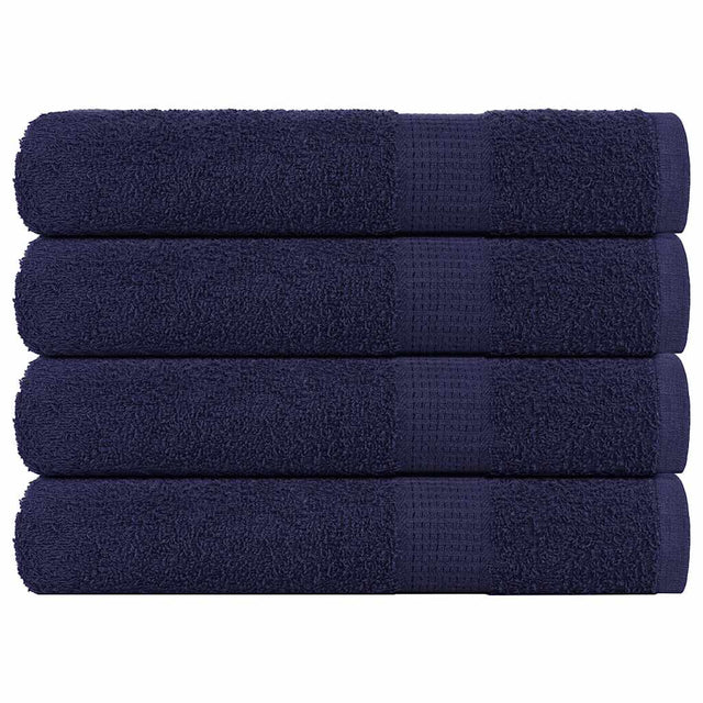Vidaxx Handtücher 4 Stück 100x200 cm 360 g m² 100 % Baumwolle Marineblau