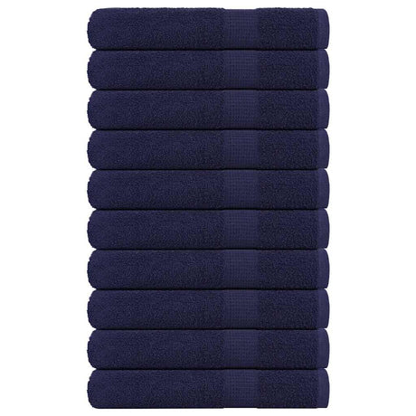 Vidaxx Handtücher Frogn 10 Stück 100x200 cm 360 g m² Marineblau
