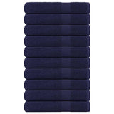 Vidaxx Handtücher 10 Stück 100x200 cm 360 g m² 100 % Baumwolle Marineblau