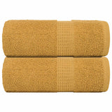 Vidaxx Waschlappen 2 Stück Frogn Gold 30x30 cm 100 % Baumwolle