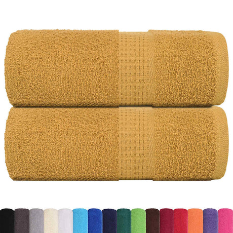 Vidaxx Waschlappen 2 Stück Frogn Gold 30x30 cm 100 % Baumwolle