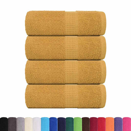 Vidaxx Waschlappen Frogn 4 Stück 30x30 cm 360 g m² Gold