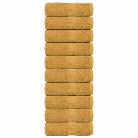 Vidaxx Waschlappen 10 Stück Frogn Gold 30x30 cm 100 % Baumwolle