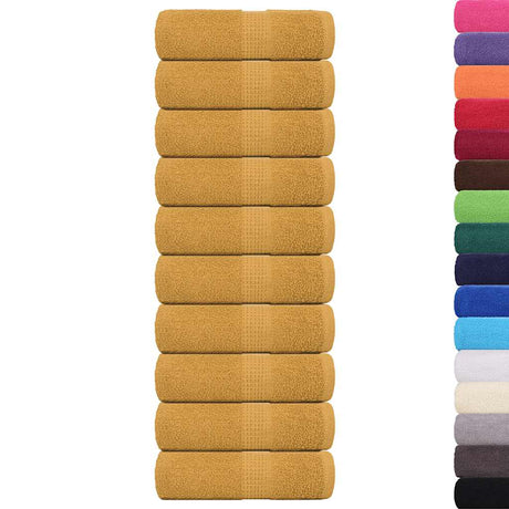 Vidaxx Waschlappen 10 Stück Frogn Gold 30x30 cm 100 % Baumwolle