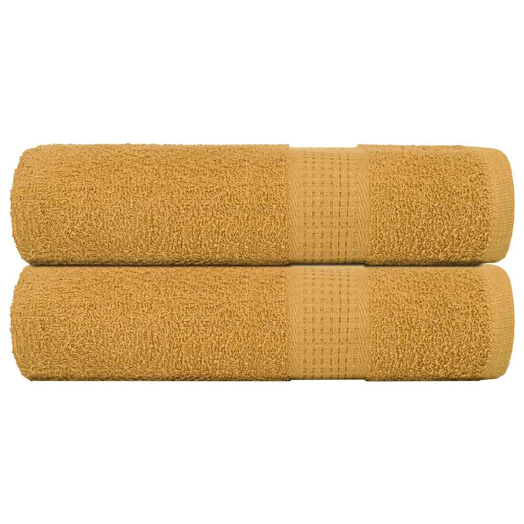 Vidaxx Handtücher Frogn 2 Stk 50x100 cm 360 g m² Gold