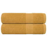 Vidaxx Handtücher Frogn 2 Stk 50x100 cm 360 g m² Gold