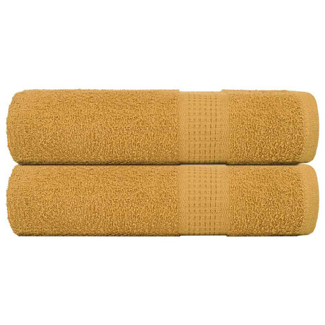 Vidaxx Handtücher Frogn 2 Stk 50x100 cm 360 g m² Gold