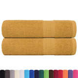 Vidaxx Handtücher Frogn 2 Stk 50x100 cm 360 g m² Gold