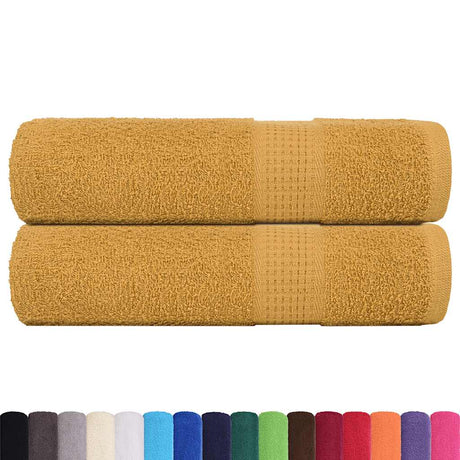 Vidaxx Handtücher Frogn 2 Stk 50x100 cm 360 g m² Gold
