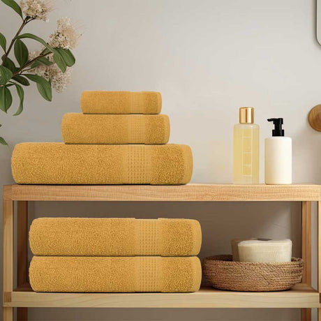 Vidaxx Handtücher Frogn 2 Stk 50x100 cm 360 g m² Gold