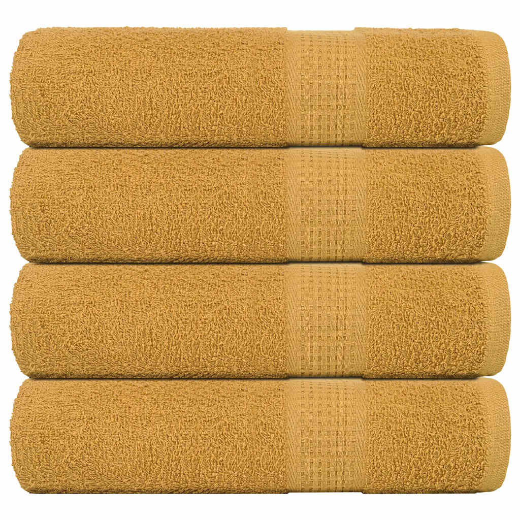 Vidaxx Handtücher Frogn 4 Stück 50x100 cm 360 g m² Gold