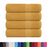 Vidaxx Handtücher Frogn 4 Stück 50x100 cm 360 g m² Gold